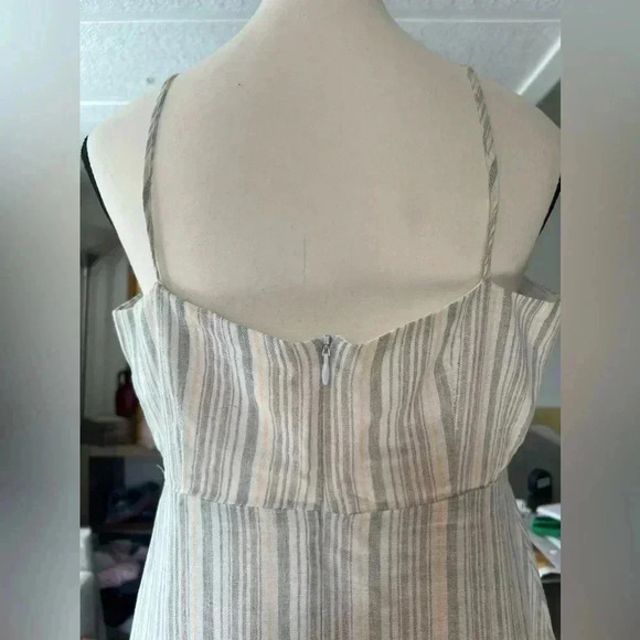 Bisouxx striped high - Low sleeveless wrap dress Sz Large - Picture 16 of 16